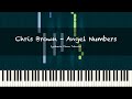 Chris Brown - Angel Numbers | Synthesia Piano Tutorial