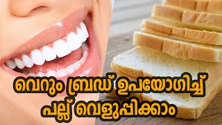 ബ്രഡ് ഉപയോഗിച്ച് പല്ല് വെളുപ്പിക്കാം | How to Whiten Your Teeth Naturally At Home | Healthy Kerala