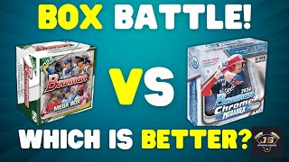 Box Battle! 1 2024 Bowman Mega Box VS 1 2024 Bowman Chrome Mega Box!