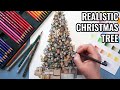 Drawing a Christmas Tree with Polychromos Colored Pencils