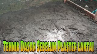 Pemberian Pasir Sebum Plaster Lantai