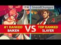 GGST ▰ ITH (#1 Ranked Baiken) vs SneedChungus (TOP Ranked Slayer). High Level Gameplay