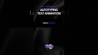 Auto Typing Text Animation with HTML CSS JavaScript | Typewriter Effect Tutorial