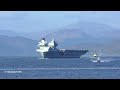 hms queen elizabeth departs loch long