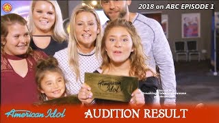 Layla Spring and sister Dyxie get Golden Ticket (RESULT)  Audition American Idol 2018 Episode 1