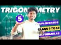 Trigonometry in 5 Minutes | Class 9,10,11 & 12 | All Formulas | ICSE | CBSE