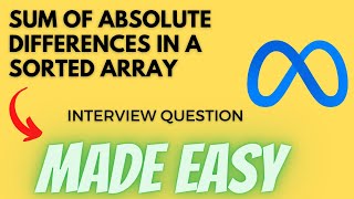 Sum of Absolute Differences in a Sorted Array- Leetcode 1685 - Python