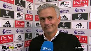 Watford v Man Utd | Jose Mourinho "I think we should be winning 3 or 4 nil"