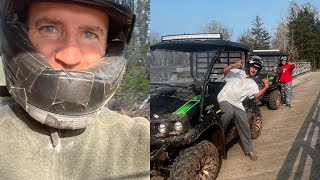 Blueberry UTV Ride to Oxford, Nova Scotia. Fun - Mud-  Getting Stuck.  Good Memories Made :)