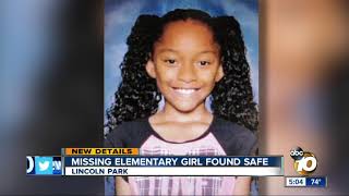 Missing Lincoln Park elementary school girl found safe