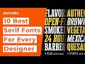 10 Best Serif Fonts That Every Designer Should Have