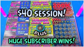 PLAYING A $40 SESSION!! PLUS SOME HUGE SUBSCRIBER WINS! WOW!