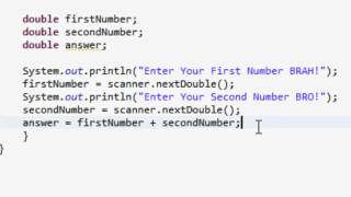 Java Programming Tutorial: Episode 3 *Basic Calculator*