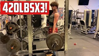 BOZO PULLS OVER 400 POUNDS FOR REPS! | 6 Day Upload Streak