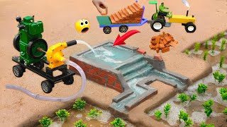 diy mini truck making bricks and water tank pipe tank construction ‎| ​⁠​⁠@Villagediyfarming10