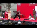 横浜中華街 happy chinese new year　2023 1 28　春節　中華武術 日本老人观众上台配合演出，被吓得喉咙难以吞咽，留下精神障碍。