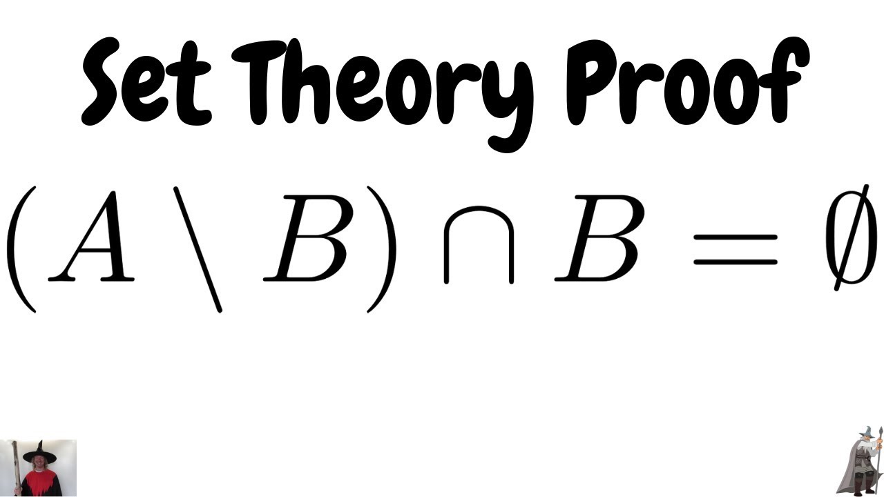 Set Theory Proof (A\B) N B = Empty! - YouTube