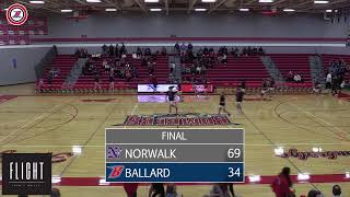 Ballard Girls Varsity Basketball vs Norwalk