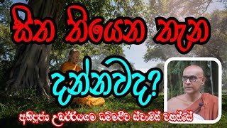 සිත තියෙන තැන දන්නවද? Most Ven.Udairiyagama Dhammajeewa Thero