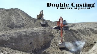 Double Casting 7 meters of precut | Hitachi EX1200