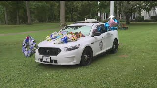 Late Poland Village police chief’s cruiser on display as memorial