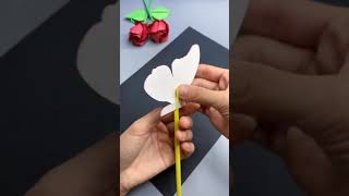 Làm bướm bay bằng giấy- How to MAKE PAPER BUTTERFLY #shorts