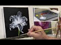 transparent flower step by step painting softness and lightness