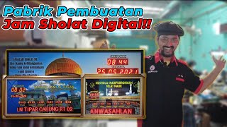 harga jam masjid digital langsung dari PABRIK Pembuatan jam jadwal sholat digital