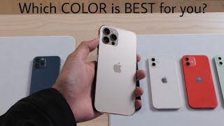 iPhone 12 Pro All Colors Unboxing & Hands On | Gold,Pacific Blue,Silver,Graphite | Color Comparision