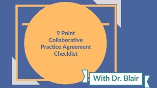 9 Point Collaborative Practice Agreement Checklist