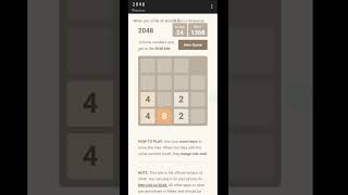 😀 2048 using html #shorts #coding #tutorial
