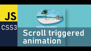 Create scroll animation in Javascript using IntersectionObserver