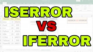 IFERROR Vs ISERROR Function in Excel