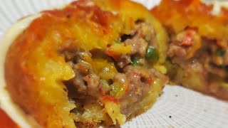 stuffed plantain balls| plantain recipes| onelovekitchen