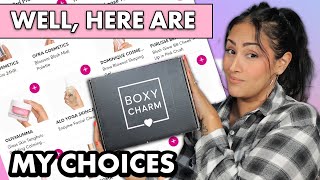 I MADE MY SELECTIONS FOR JANUARY'S BOXYCHARM BY IPSY \u0026 WE NEED TO TALK