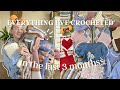 EVERYTHING I crocheted in the last 3 months TRY-ON | January-March | Hayhay Crochet