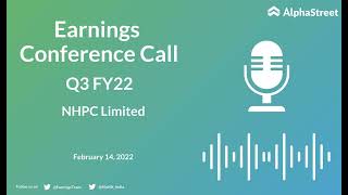 NHPC Limited Q3 FY22 Earnings Concall