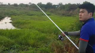 បបក់ត្រីនៅទំនប់ជាសុីម fishing (tom nob je sam)