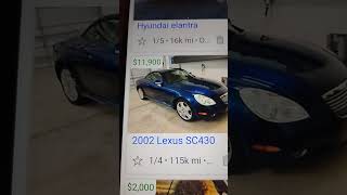 2002 Lexus sc430 115k 11,900 nice car