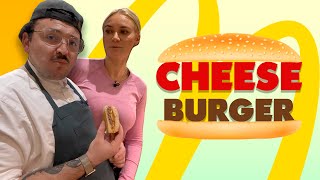 Hjemmelavet CHEESEBURGER, og hun er med igen!!