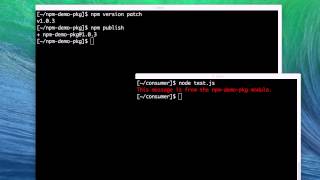 Semantic versioning and npm