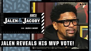 🚨 Jalen Rose reveals his vote for NBA MVP 👀 | Jalen & Jacoby