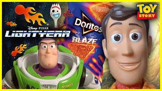Toy Story Woody & Buzz Lightyear Great DORITOS Frozen Challenge | Bluey LEGO Star Wars Yoda Batman 4
