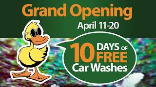 Folsom Quick Quack Car Wash Grand Opening - 10 Days of Free Car Washes!