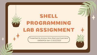 Shell Programming Lab Assignment CSF11703