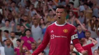 FIFA 22 Manchester United vs Liverpool Cristiano Ronaldo Premier League CR7 Clasico de Inglaterra