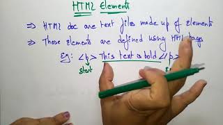 HTML elements | HTML | Lec-10 | Bhanu Priya