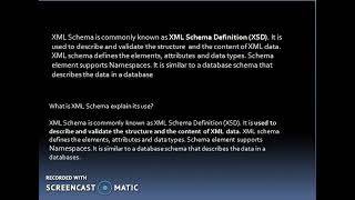 DOCUMENT SCHEMA IN XML