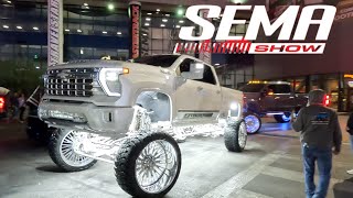 Lifted Sema Truck Cruise! The Cleanest Lifted Trucks in The World!