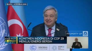 Komitmen Indonesia di COP 29 Menuju Energi Bersih